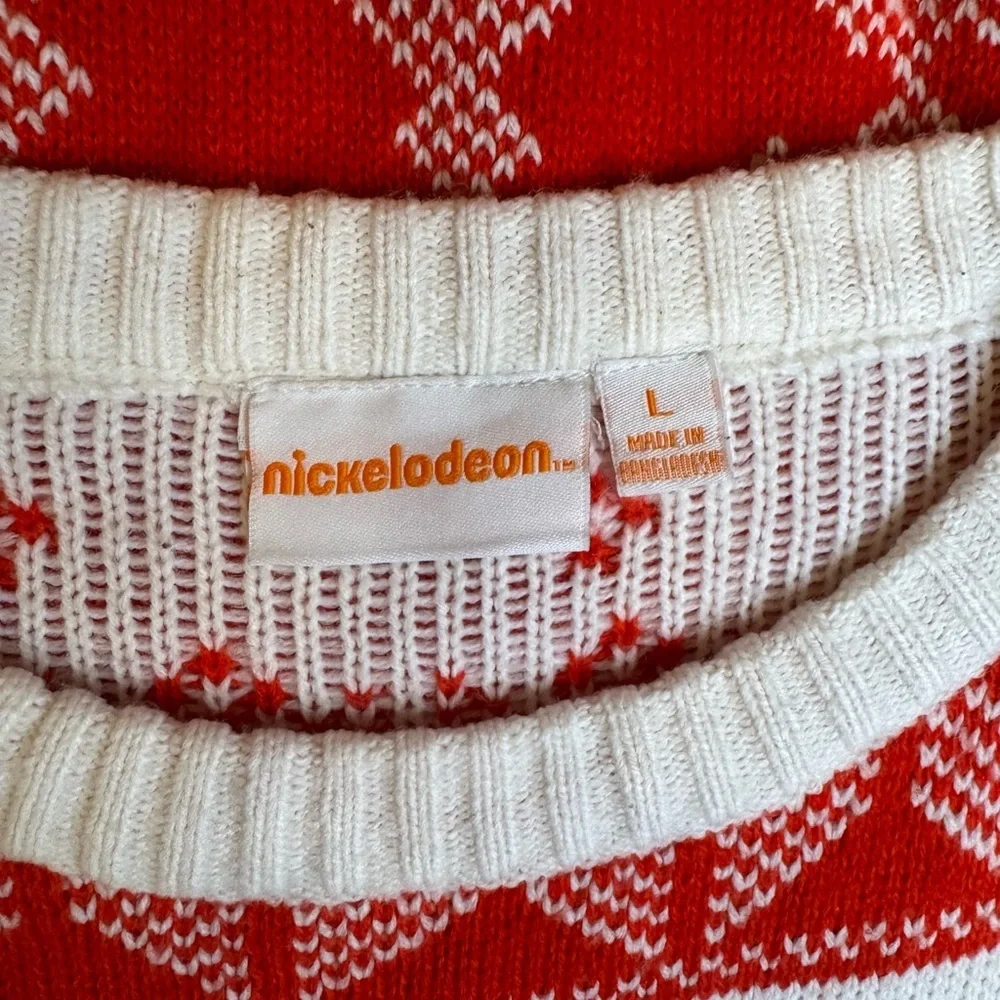Nickelodeon Rugrats Red and White Sweater